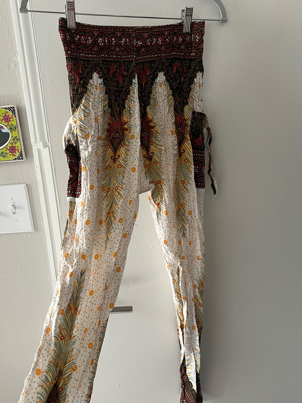 Boho High-Waist Flowy Yoga Harem Pants - Picture 3 of 4